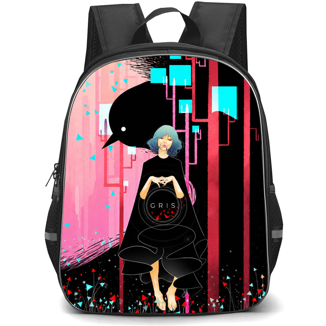 Gris Backpack School Bag StudentPack - Gris Desert Bird Silhouette Poster