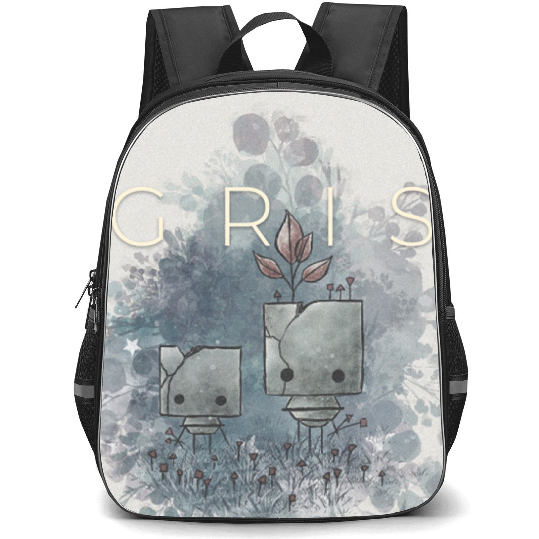 Gris Backpack School Bag StudentPack - Gris Forest Friends Game Poster