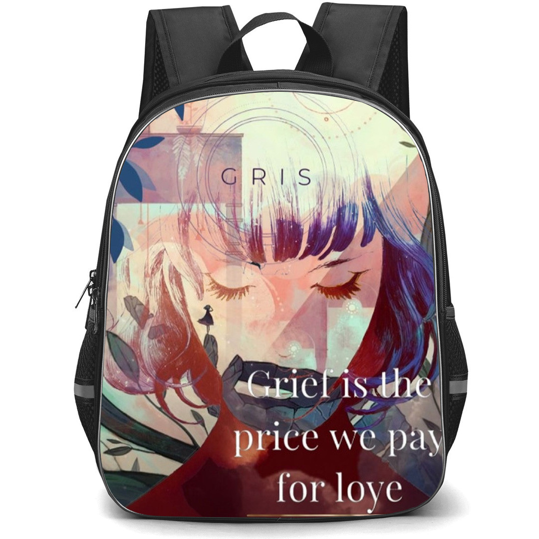 Gris Backpack School Bag StudentPack - Gris Grief Phrase Poster