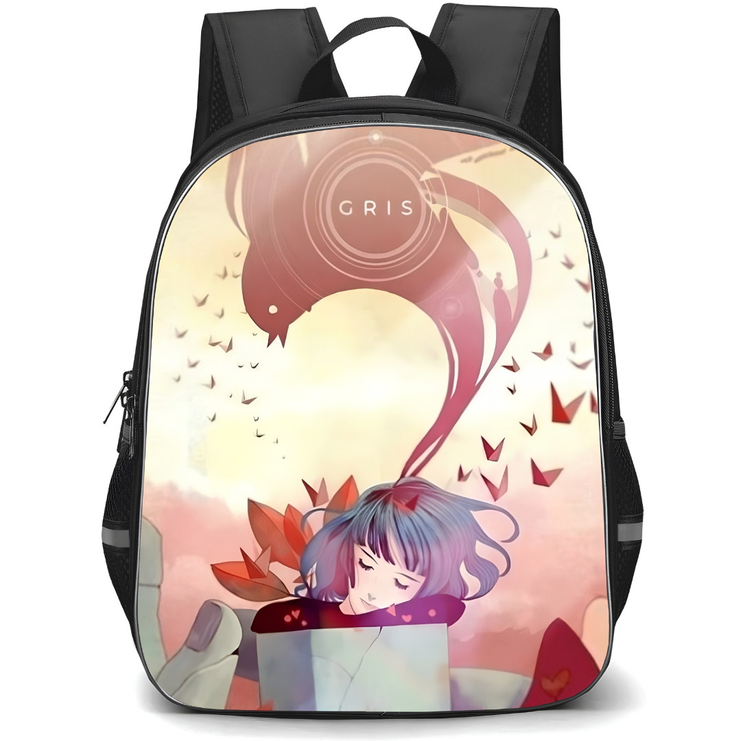 Gris Backpack School Bag StudentPack - Gris Resting On Golem Game Poster