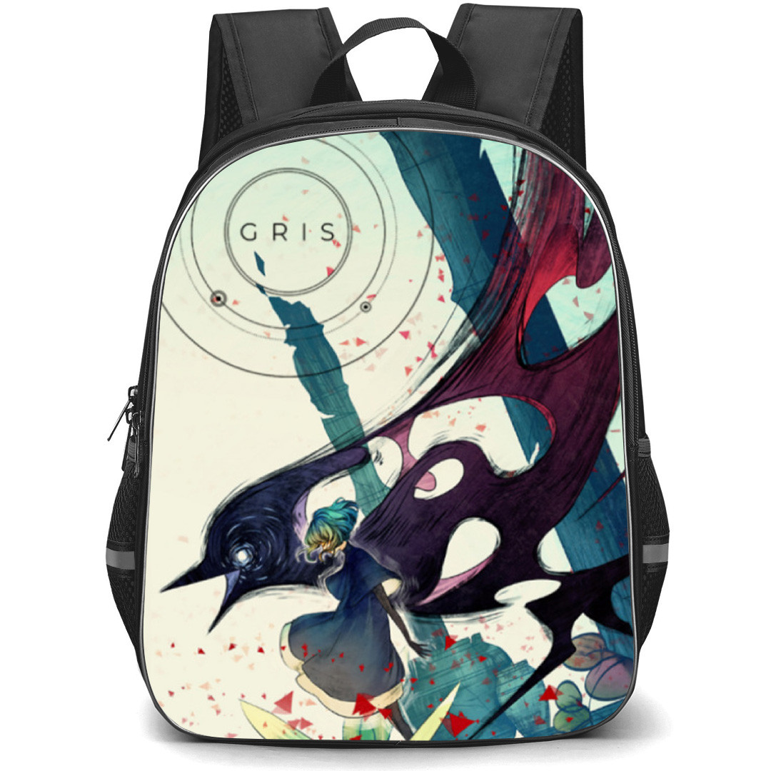 Gris Backpack School Bag StudentPack - Gris The Black Bird Game Poster