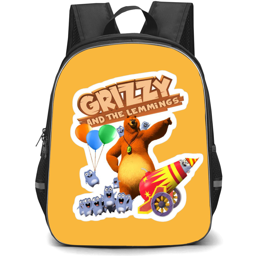 Grizzy and The Lemmings Backpack School Bag StudentPack - Canon Balloon Series Sticker