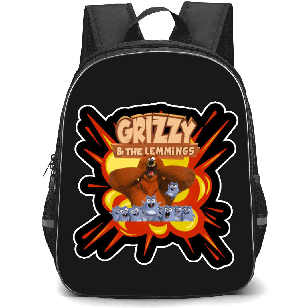 Grizzy and The Lemmings Backpack School Bag StudentPack - Explosion Series Sticker
