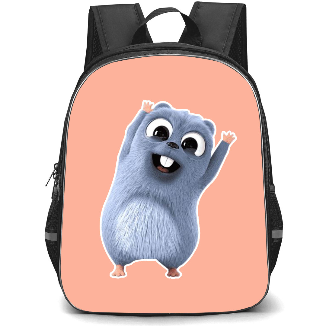 Grizzy and The Lemmings Backpack School Bag StudentPack - Leming Happy Portrait Sticker