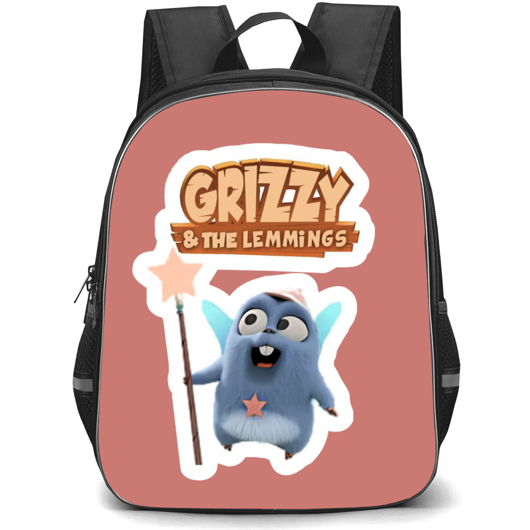 Grizzy and The Lemmings Backpack School Bag StudentPack - Leming Star Staff Series Sticker