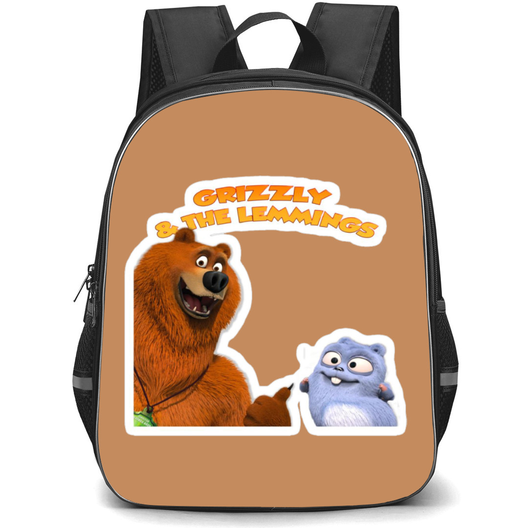 Grizzy and The Lemmings Backpack School Bag StudentPack - Smiling Portrait Series Sticker