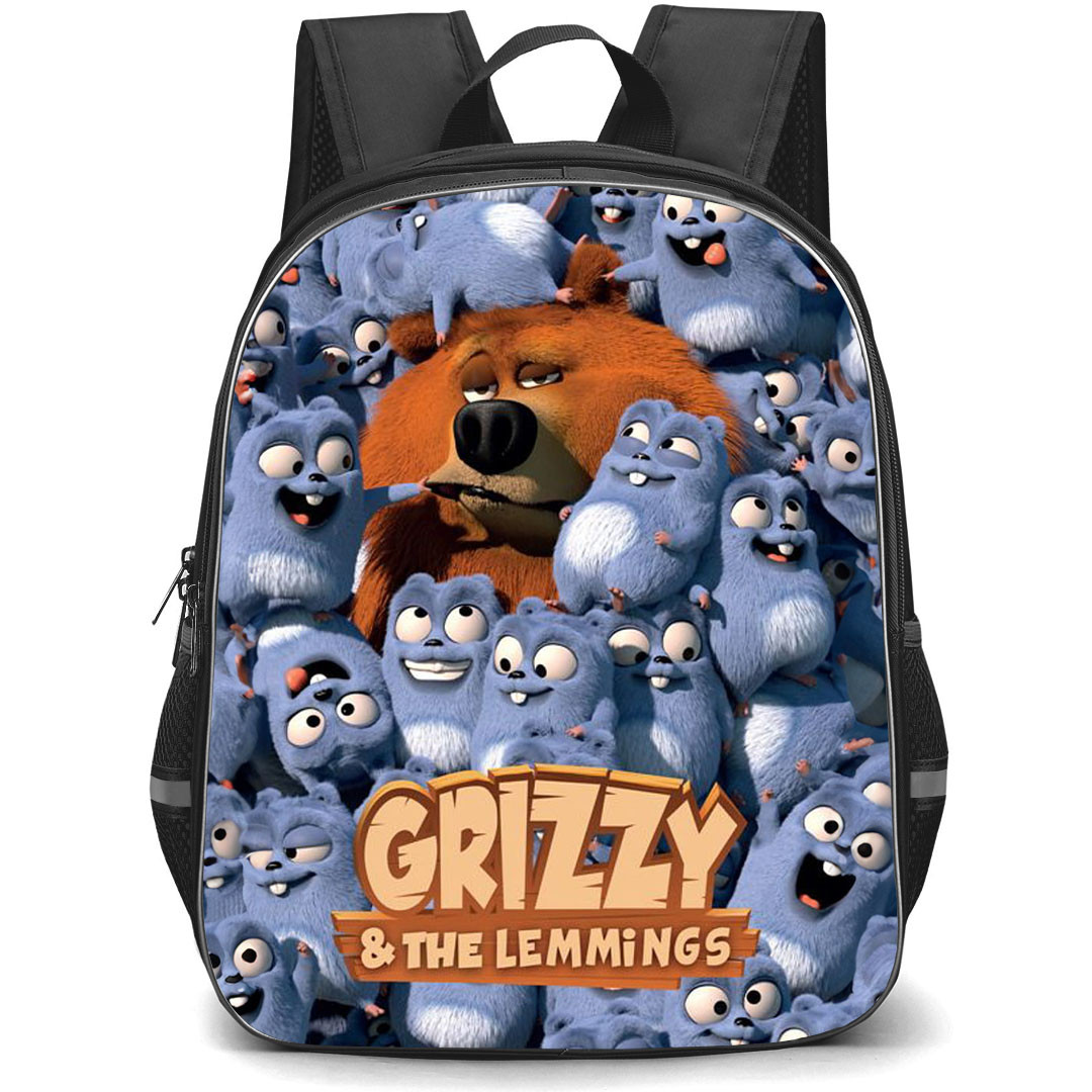 Grizzy & The Lemmings Backpack StudentPack - Characters With Logo