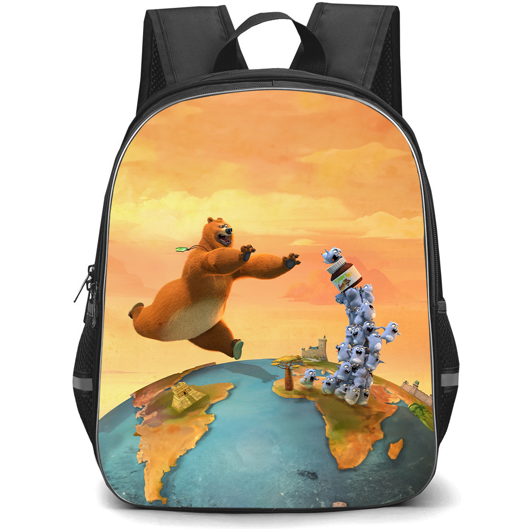 Grizzy & The Lemmings Grizzy Backpack StudentPack -Grizzy Chasing Lemmings