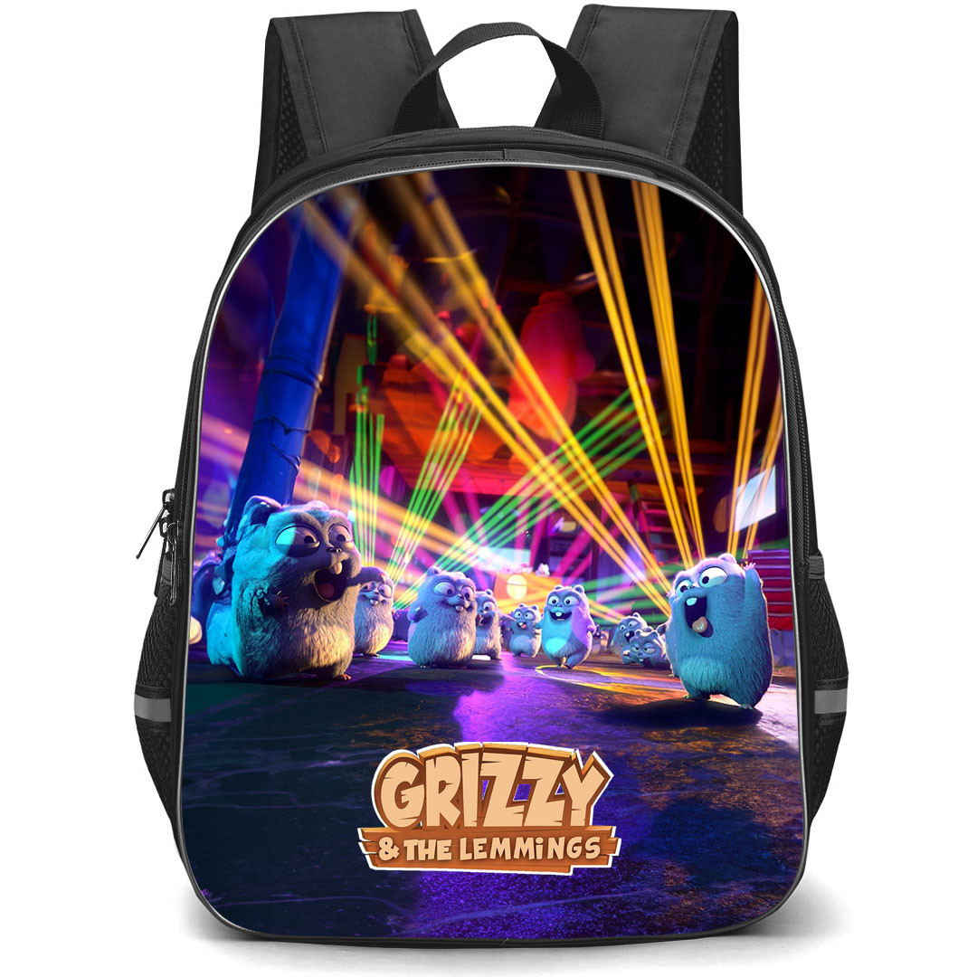 Grizzy & The Lemmings Lemmings Backpack StudentPack - Lemmings Disco Party