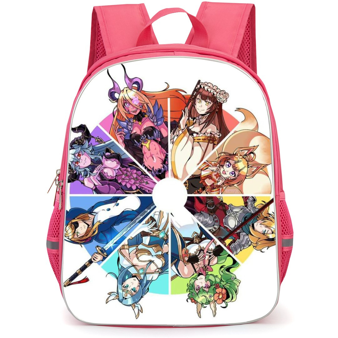 Guardian Tales Backpack StudentPack - Character Circle Collage In White Background