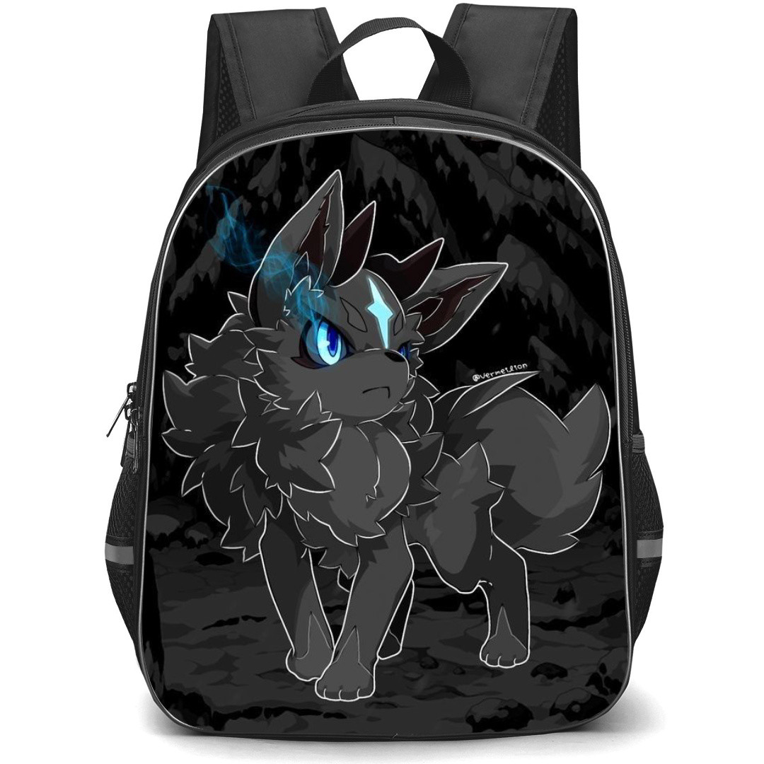 Guardian Tales White Beast Backpack StudentPack - White Beast Glowing Blue Eyes