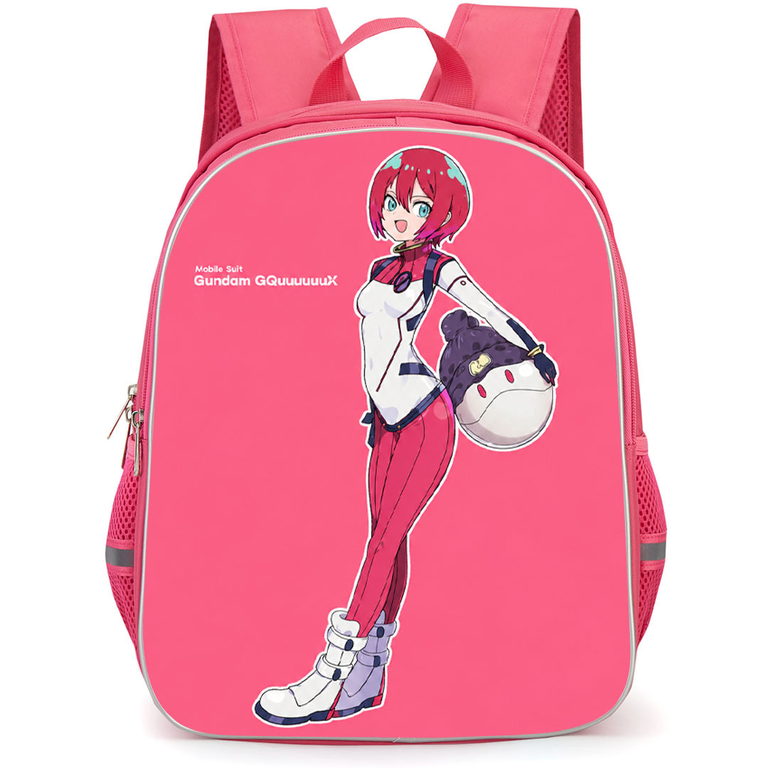 Mobile Suit Gundam GQuuuuuuX Amate Yuzuriha Backpack School Bag StudentPack - Amate Yuzuriha Wearing Suit Series Portrait Poster