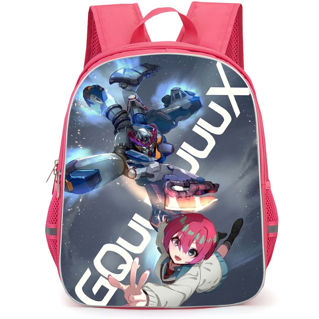 Mobile Suit Gundam GQuuuuuuX Backpack School Bag StudentPack - Amate Yuzuriha And GQuuuuuuX Falling Series Poster
