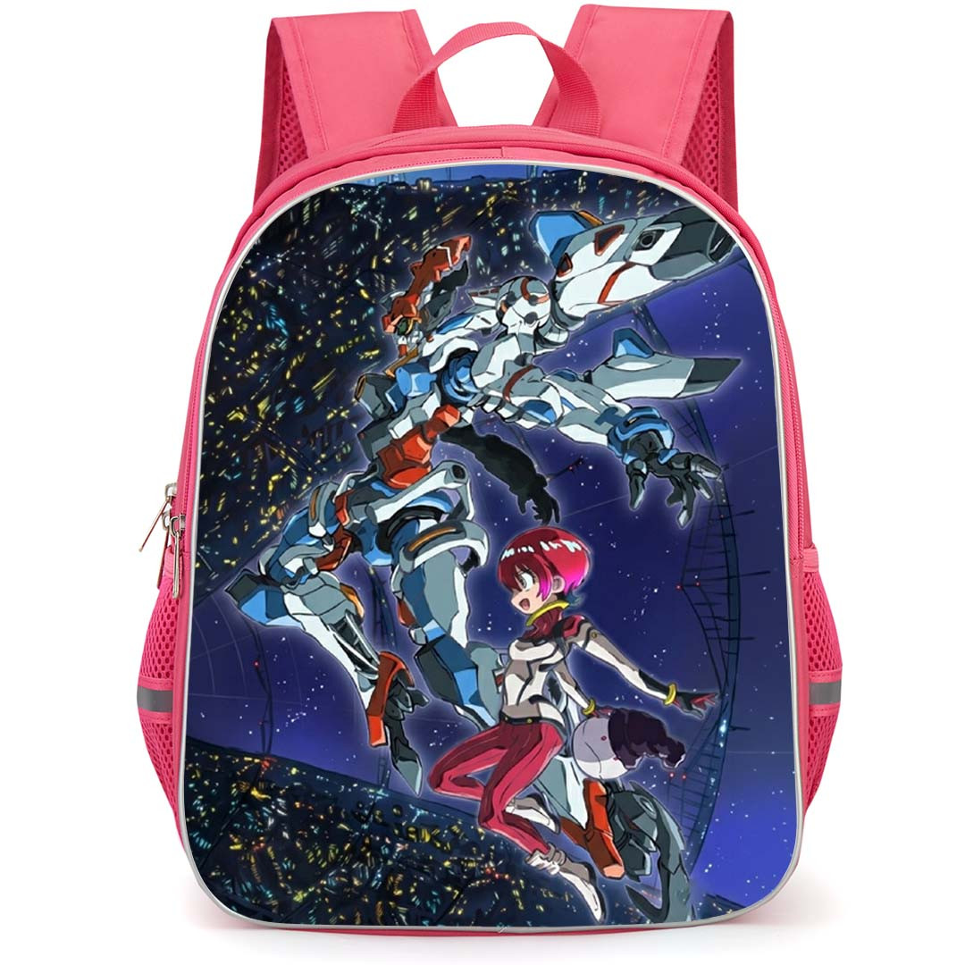 Mobile Suit Gundam GQuuuuuuX Backpack School Bag StudentPack - Amate Yuzuriha And GQuuuuuuX Flying Side Portrait