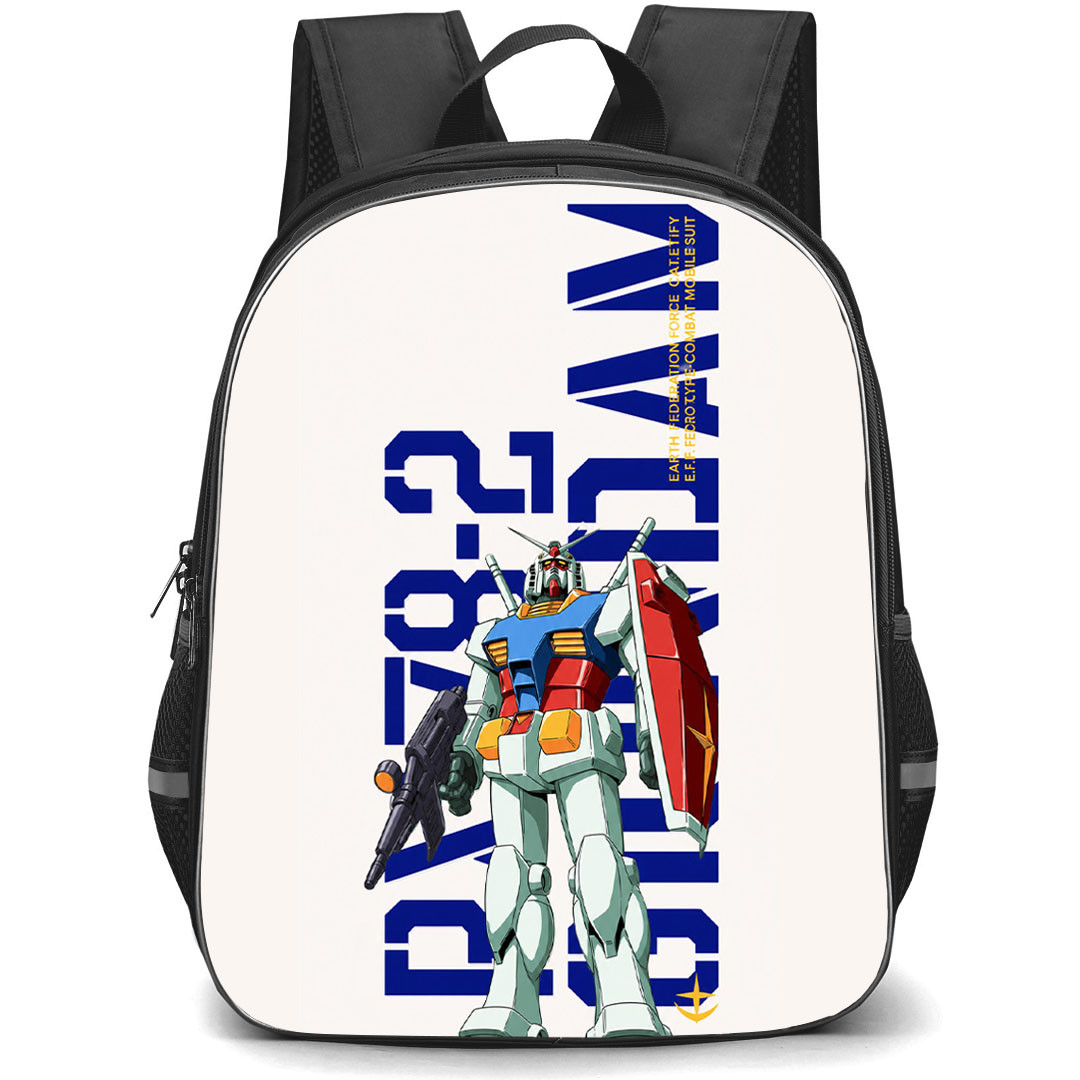 Gundam Backpack School Bag StudentPack - Gundam RX-78-2 Iconic Mecha Poster