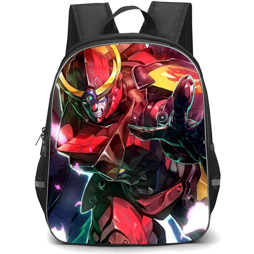 Gurren Lagann Backpack StudentPack - Gurren Lagann Attacking Watercolor Art