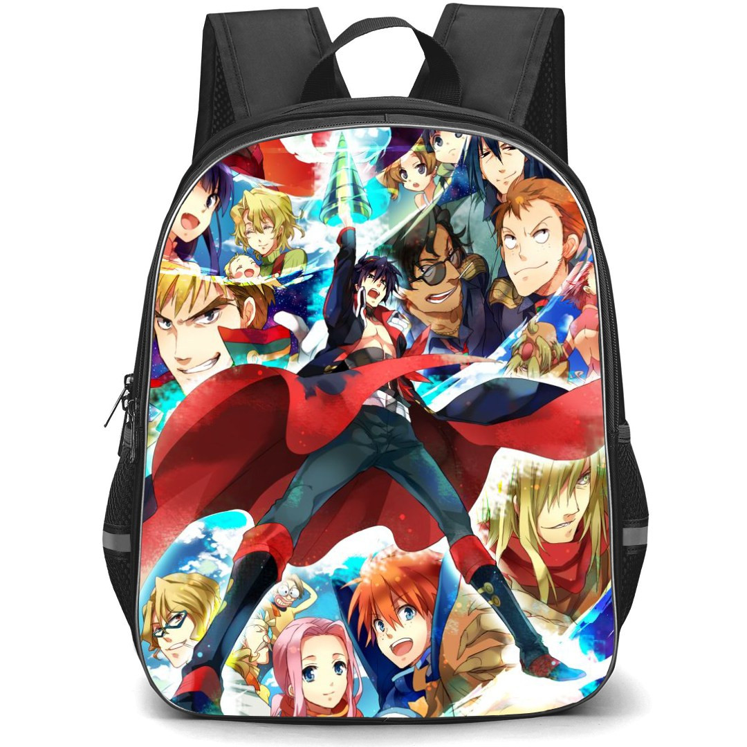 Gurren Lagann Backpack StudentPack - Characters Drill Break Middle Collage
