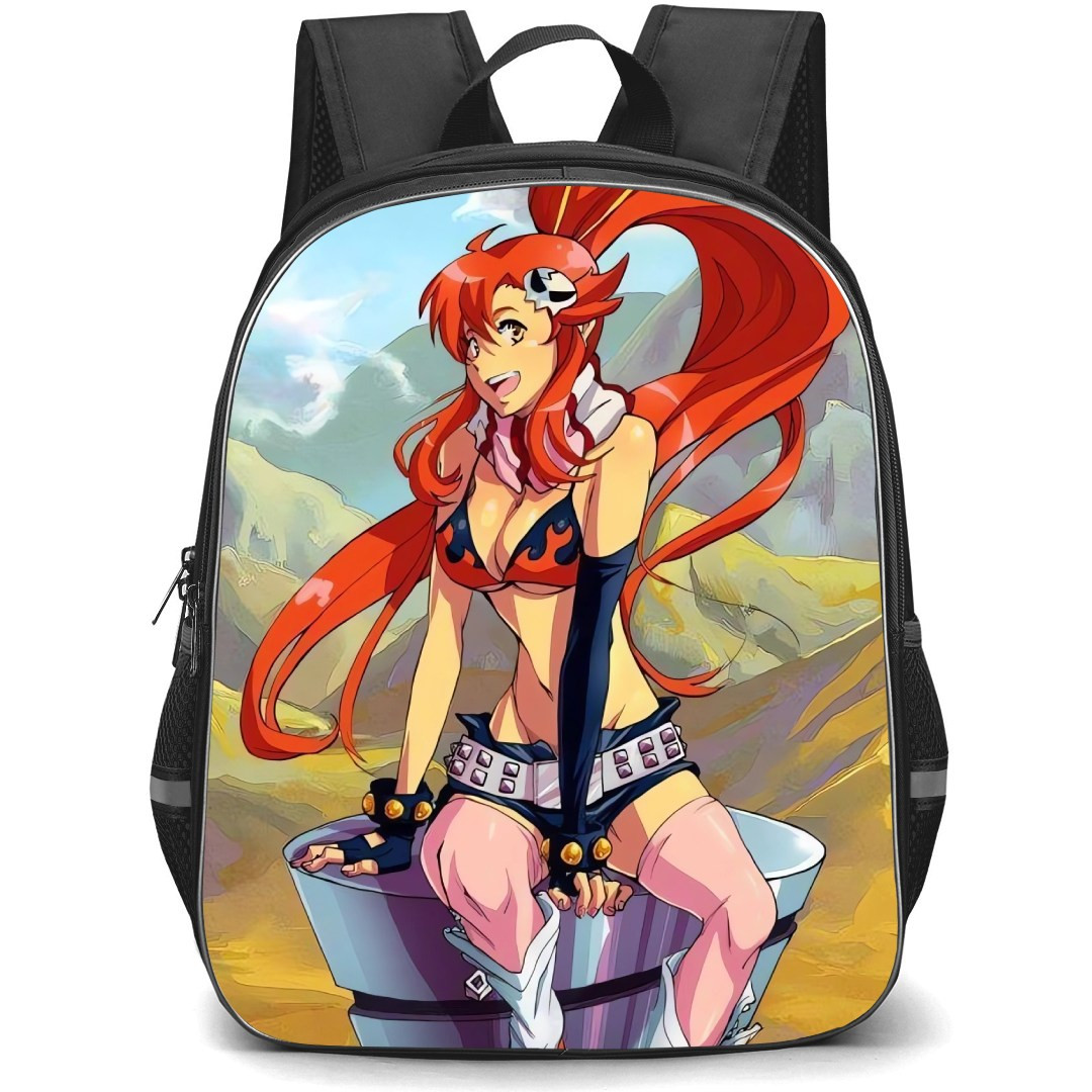 Gurren Lagann Yoko Littner Backpack StudentPack - Yoko Littner Sitting on Drill