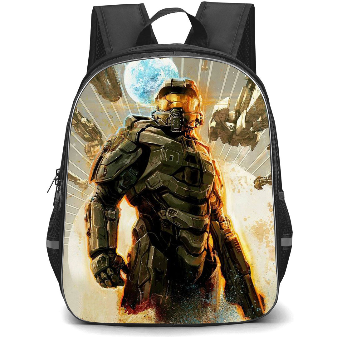 Halo Master Chief Backpack StudentPack - Master Chief General Mobilization Battle