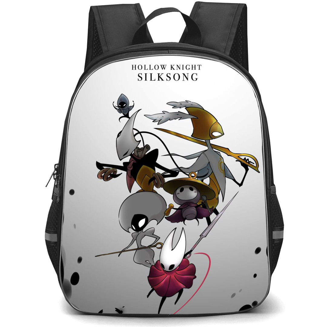 Hollow Knight Silksong Backpack School Bag StudentPack - Characters Fighting Fierce Series Poster