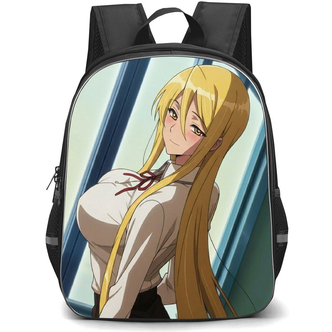 Highschool Of The Dead Shizuka Marikawa Backpack School Bag StudentPack - Shizuka Marikawa Looking Window Portrait