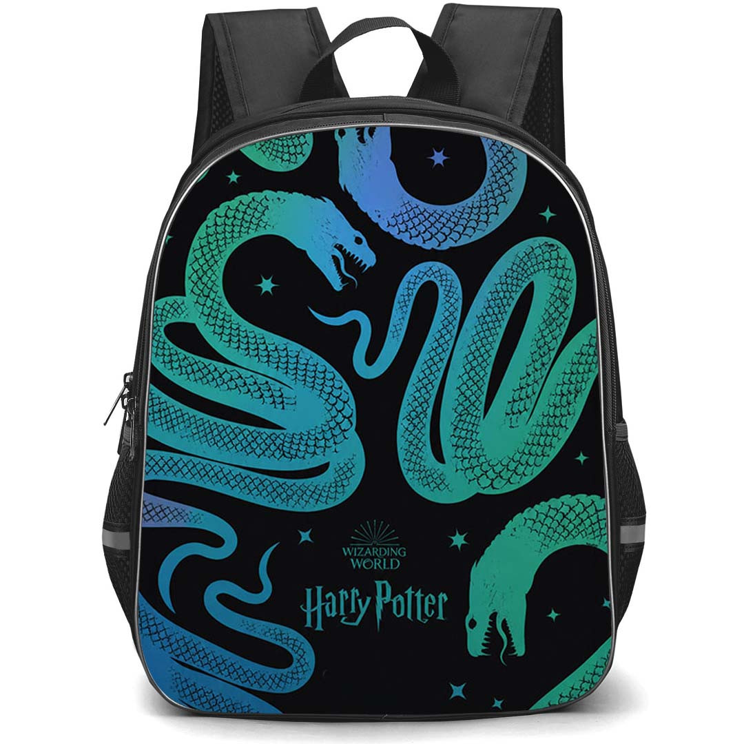 Harry Potter Backpack School Bag StudentPack - Harry Potter Basilisk Serpent Pattern Art Poster