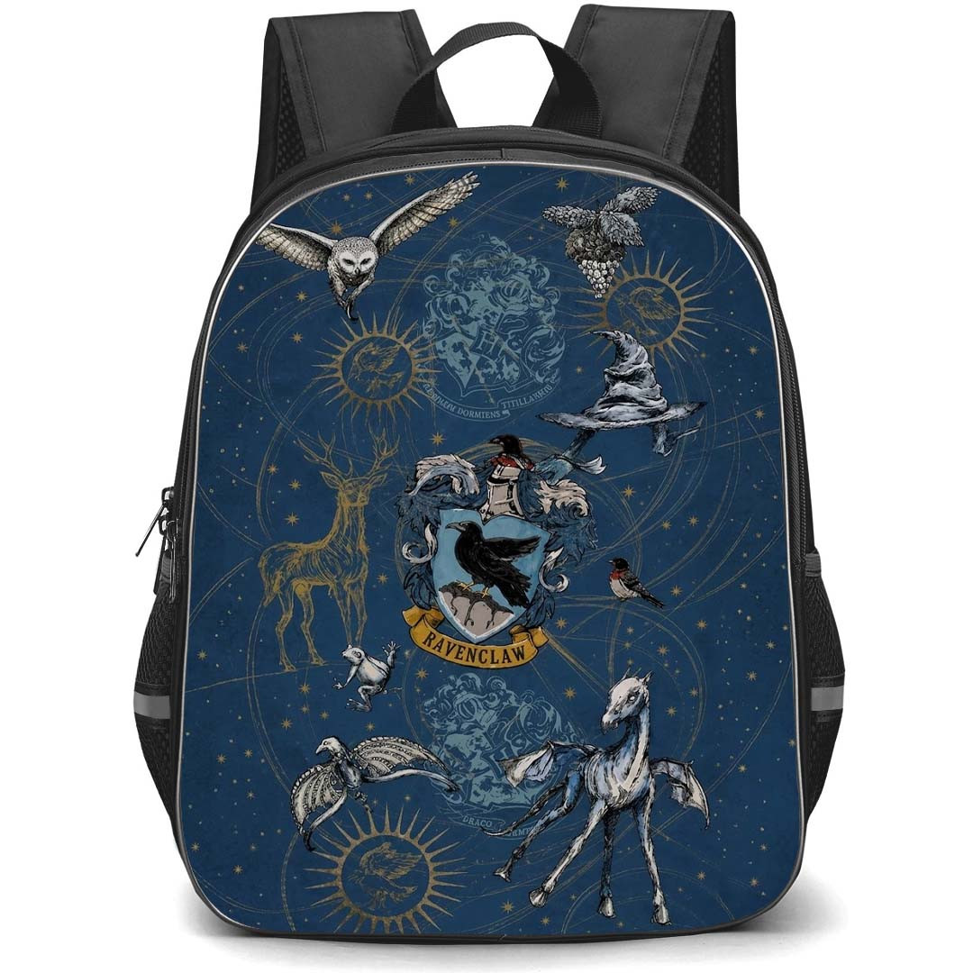 Harry Potter Backpack School Bag StudentPack - Harry Potter Ravenclaw Magical Creatures Poster
