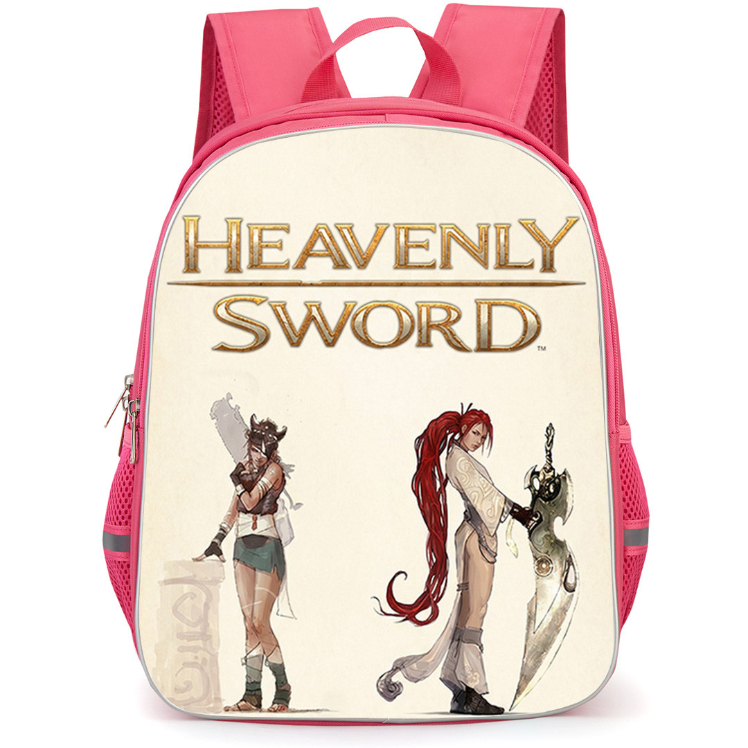 Heavenly Sword Backpack School Bag StudentPack - Heavenly Sword Kai And Nariko Comic Art Portrait Poster