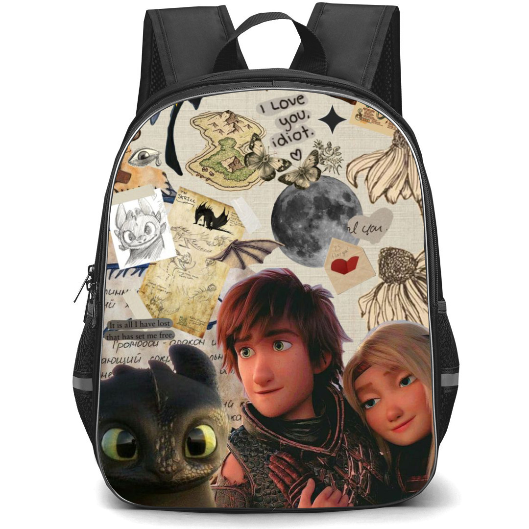 How To Train Your Dragon Backpack StudentPack - How To Train Your Dragon Collage Poster