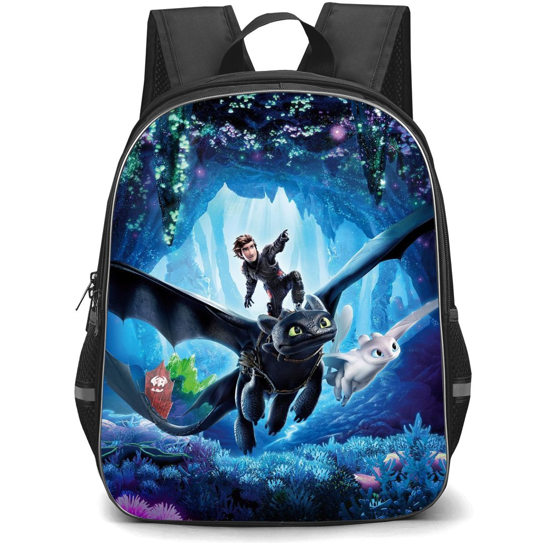 How To Train Your Dragon Backpack StudentPack - How To Train Your Dragon Fantastic Flight On Toothless Poster