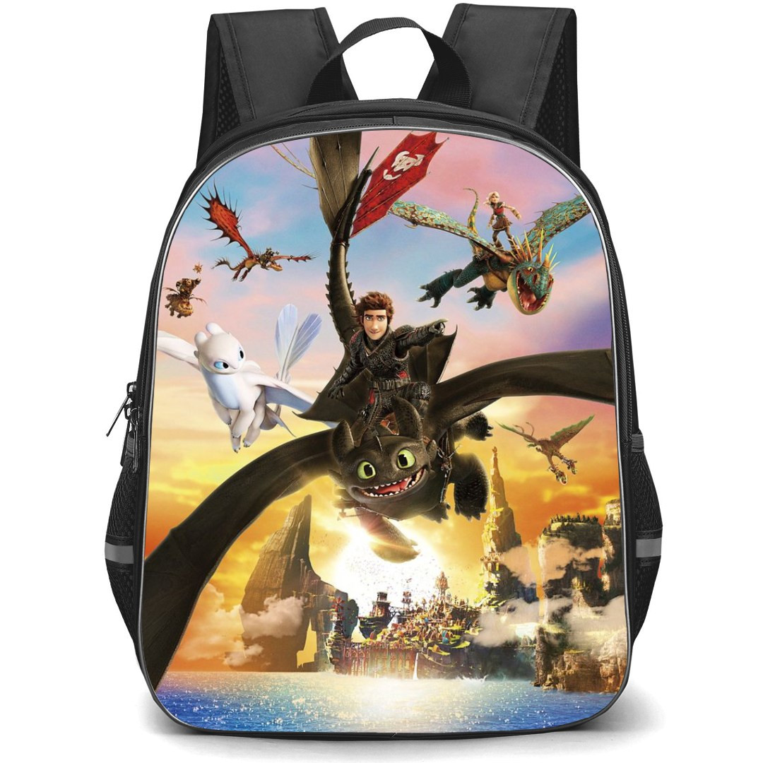 How To Train Your Dragon Backpack StudentPack - How To Train Your Dragon The Hidden World 2019 Poster
