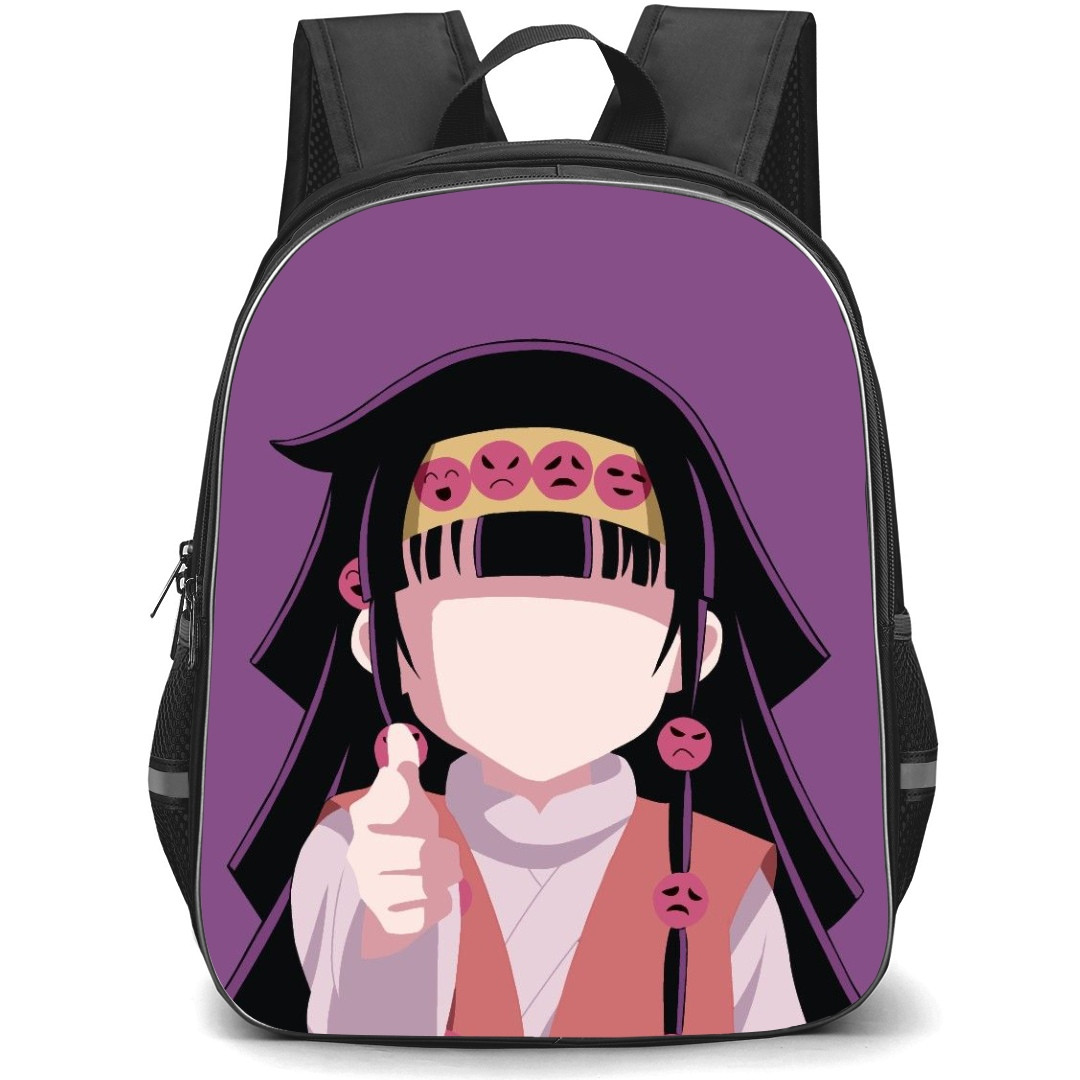 Hunter X Hunter Alluka Zoldyck Backpack StudentPack - Hunter X Hunter Alluka Zoldyck Minimalist On Purple Background
