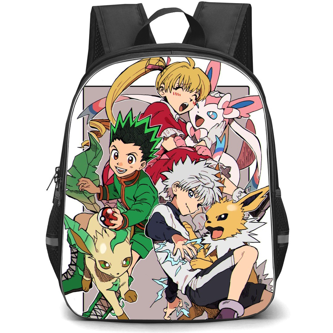 Hunter X Hunter Backpack StudentPack - Hunter X Hunter Characters Crossover Eevee