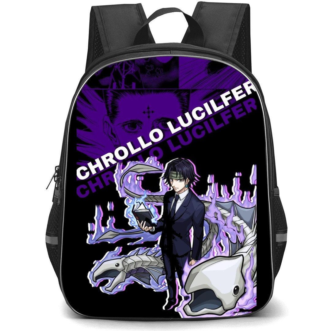 Hunter X Hunter Chrollo Lucilfer Backpack StudentPack - Hunter X Hunter Chrollo Lucilfer Attack Mode Cartoon Art