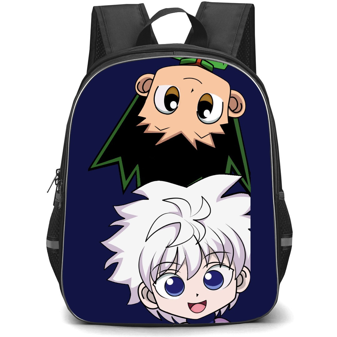 Hunter X Hunter Backpack StudentPack - Hunter X Hunter Gon Freecss Killua Zoldyck Avatar Chibi Art