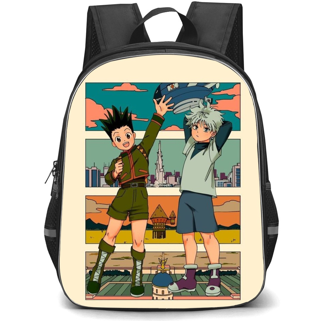 Hunter X Hunter Backpack StudentPack - Hunter X Hunter Gon Freecss Killua Zoldyck Portrait Standing