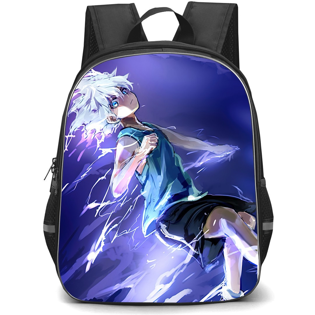 Hunter X Hunter Killua Zoldyck Backpack StudentPack - Hunter X Hunter Killua Zoldyck Godspeed Illustration