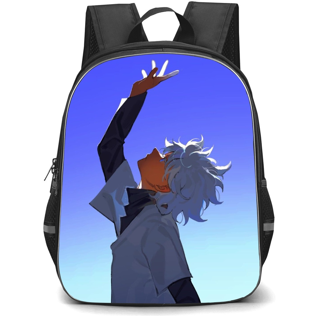 Hunter X Hunter Killua Zoldyck Backpack StudentPack - Hunter X Hunter Killua Zoldyck Looking Up Side Portrait
