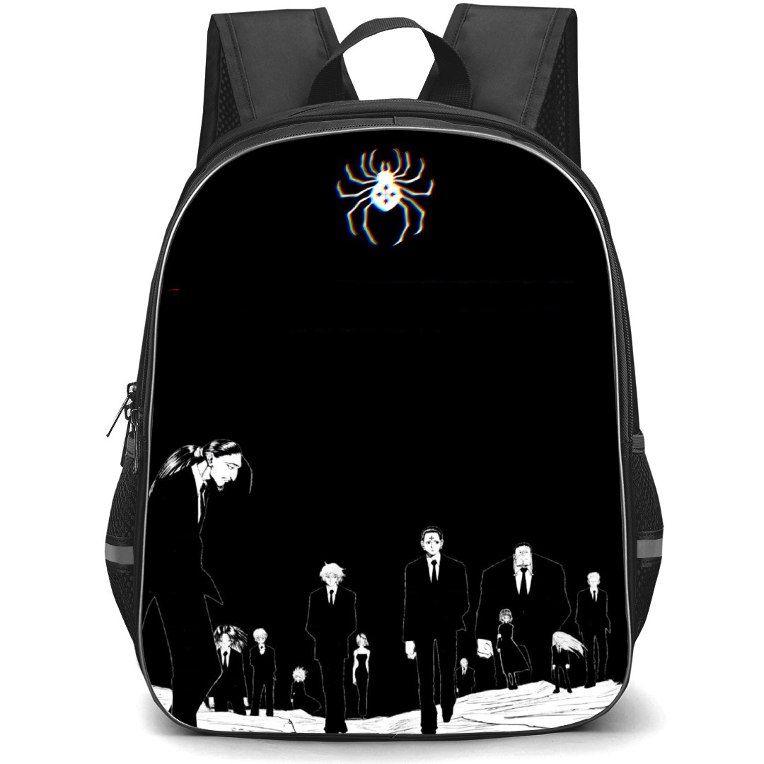 Hunter X Hunter Backpack StudentPack - Hunter X Hunter Phantom Troupe On Black Background Comic Art