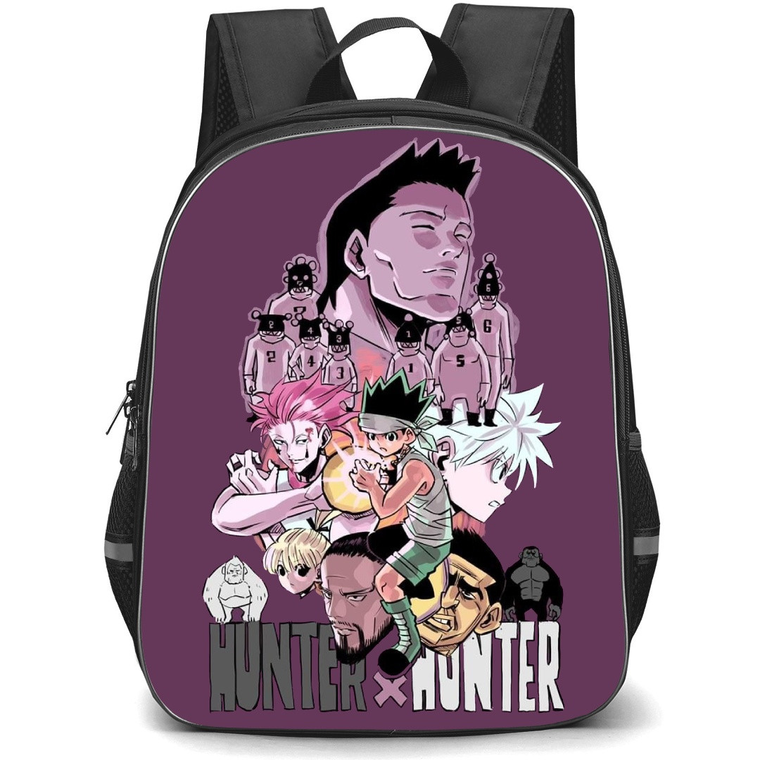 Hunter X Hunter Backpack StudentPack - Hunter X Hunter Team Gon VS Razor Comic Art