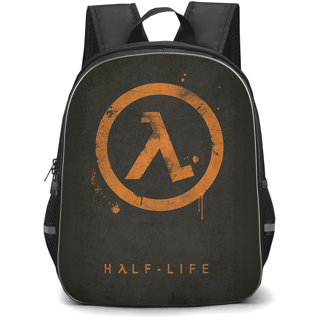 Half-Life Backpack School Bag StudentPack - Half-Life Logo On Dark Background
