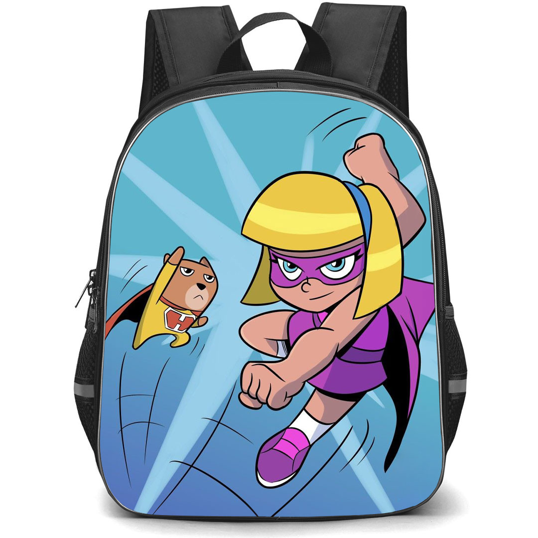 Hamster & Gretel Backpack StudentPack - Hamster & Gretel Flying On Blue Background