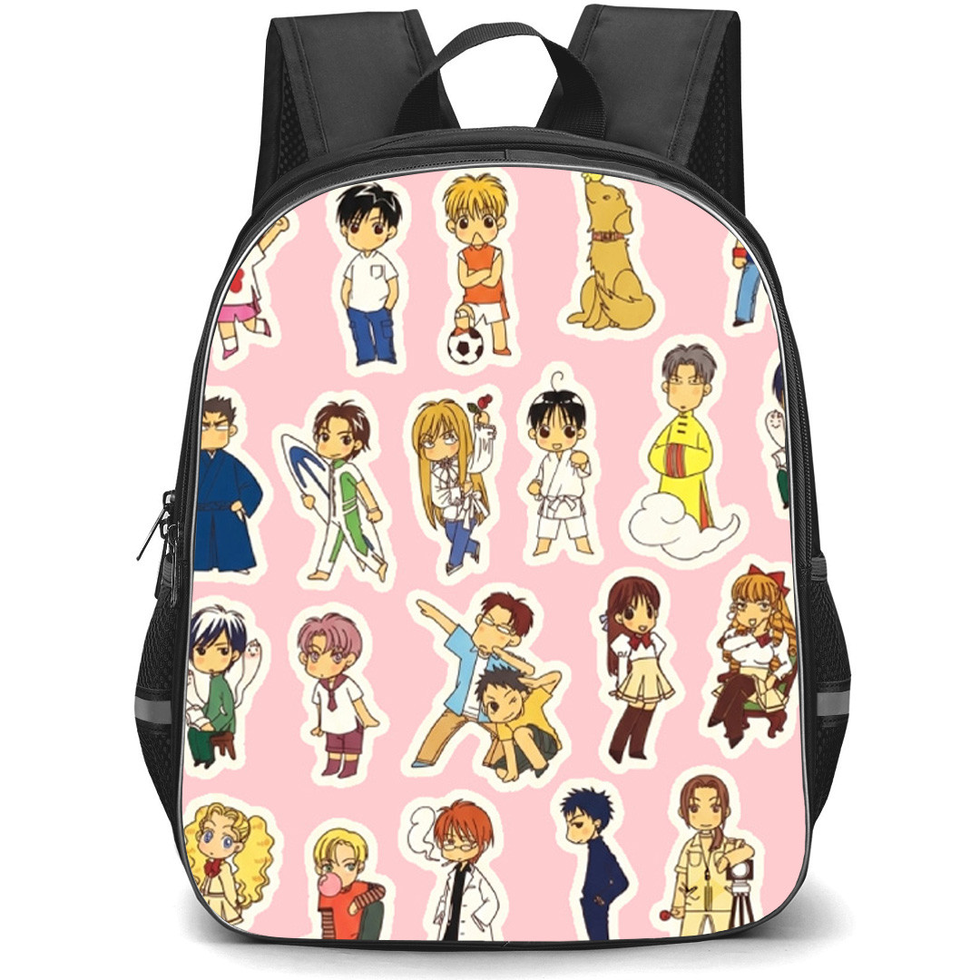 Hana Kimi Backpack School Bag StudentPack - Hana Kimi Chibi Sticker Collage Poster