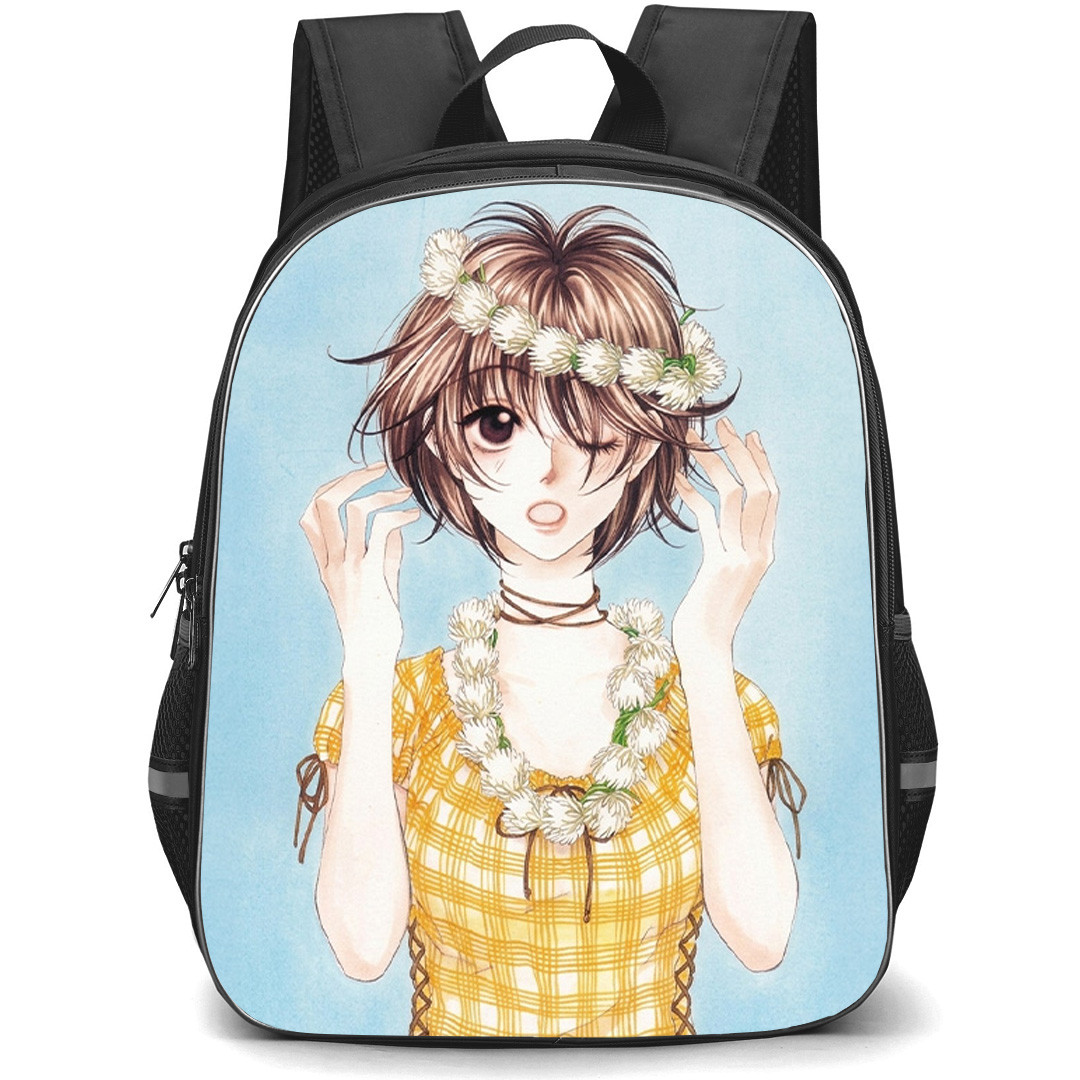 Hana Kimi Mizuki Ashiya Backpack School Bag StudentPack - Mizuki Ashiya Yellow Plaid Dress Manga Art Poster