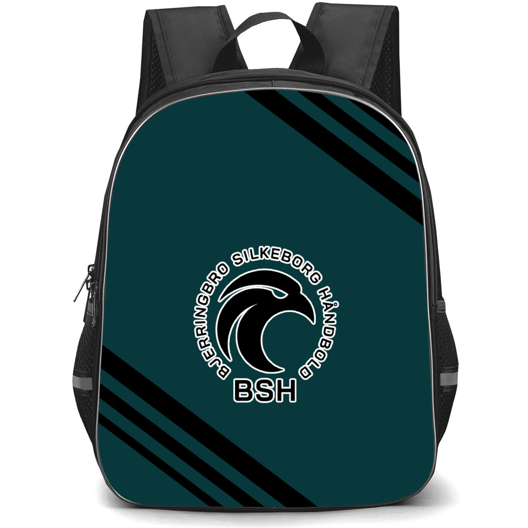 Bjerringbro Silkeborg Handbold Backpack School Bag StudentPack - Large Logo With Stripe