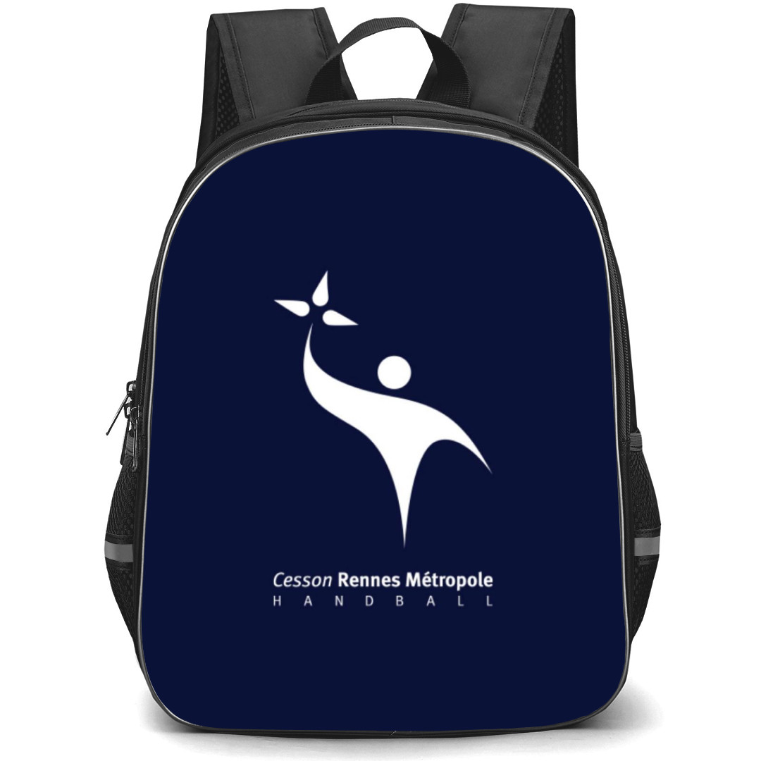 Cesson Rennes Metropole Handball Backpack School Bag StudentPack - Logo Navy Background