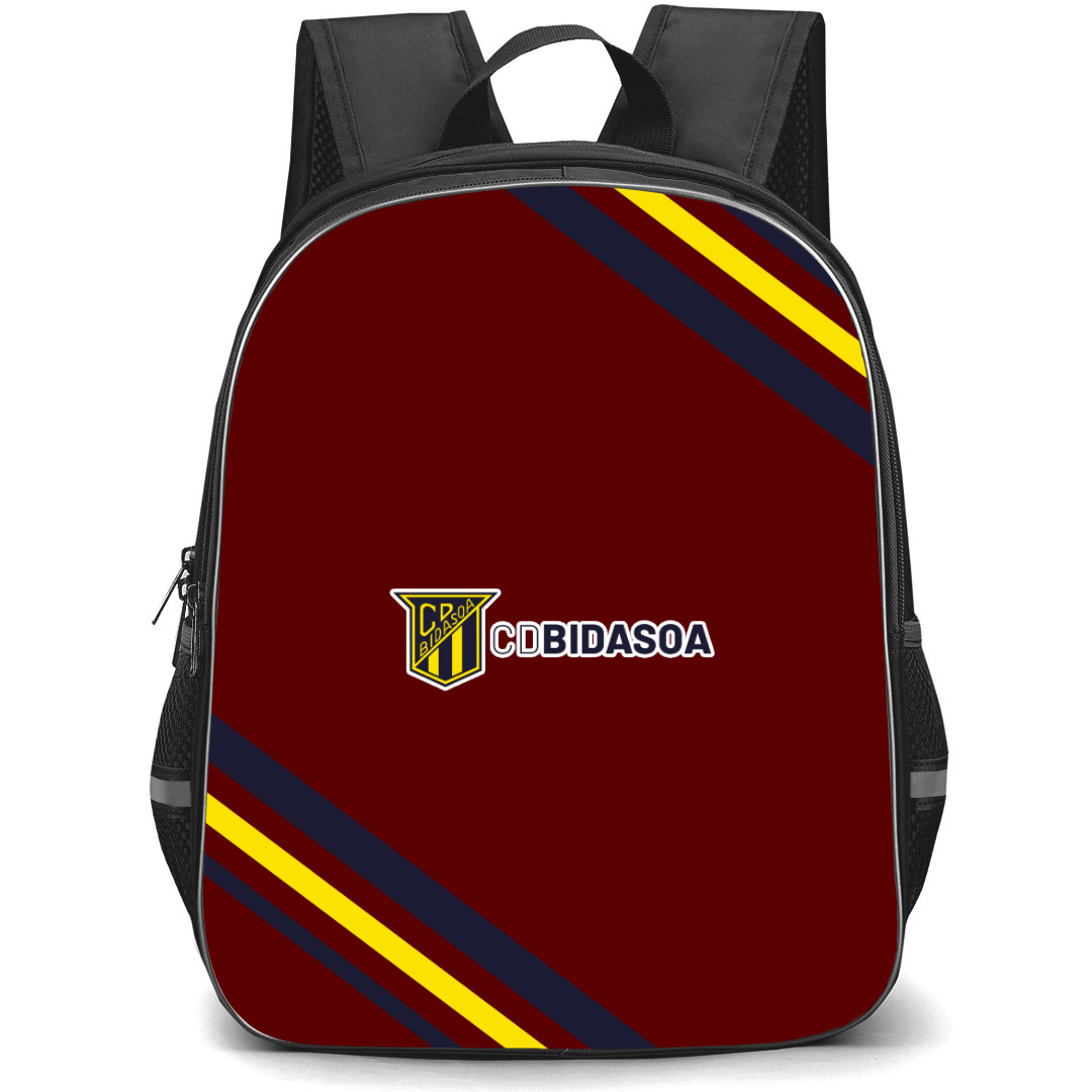 Club Deportivo Bidasoa Irun Backpack School Bag StudentPack - Large Logo With Stripe