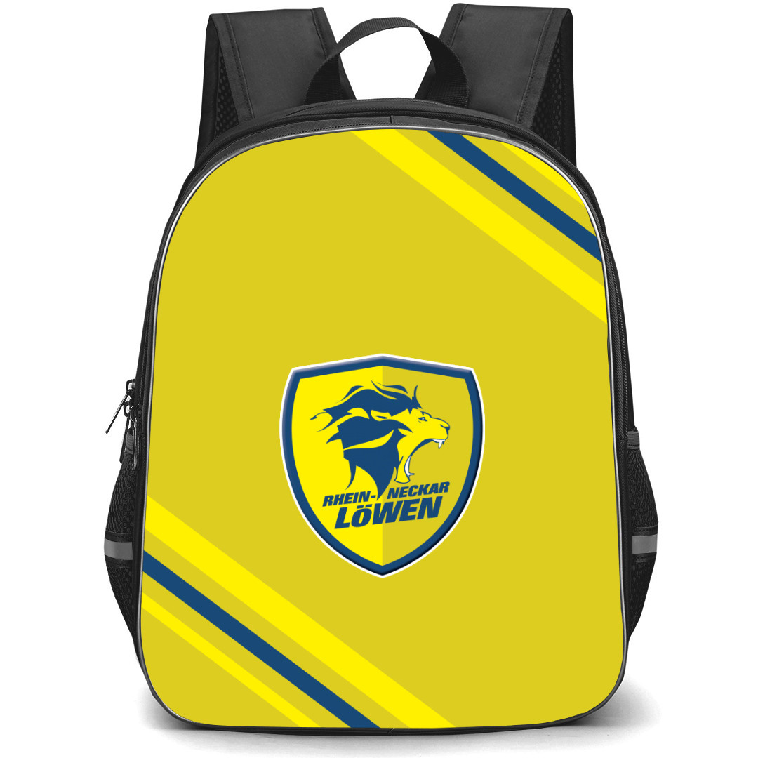 Rhein Neckar Lowen Backpack School Bag StudentPack - Large Logo With Stripe