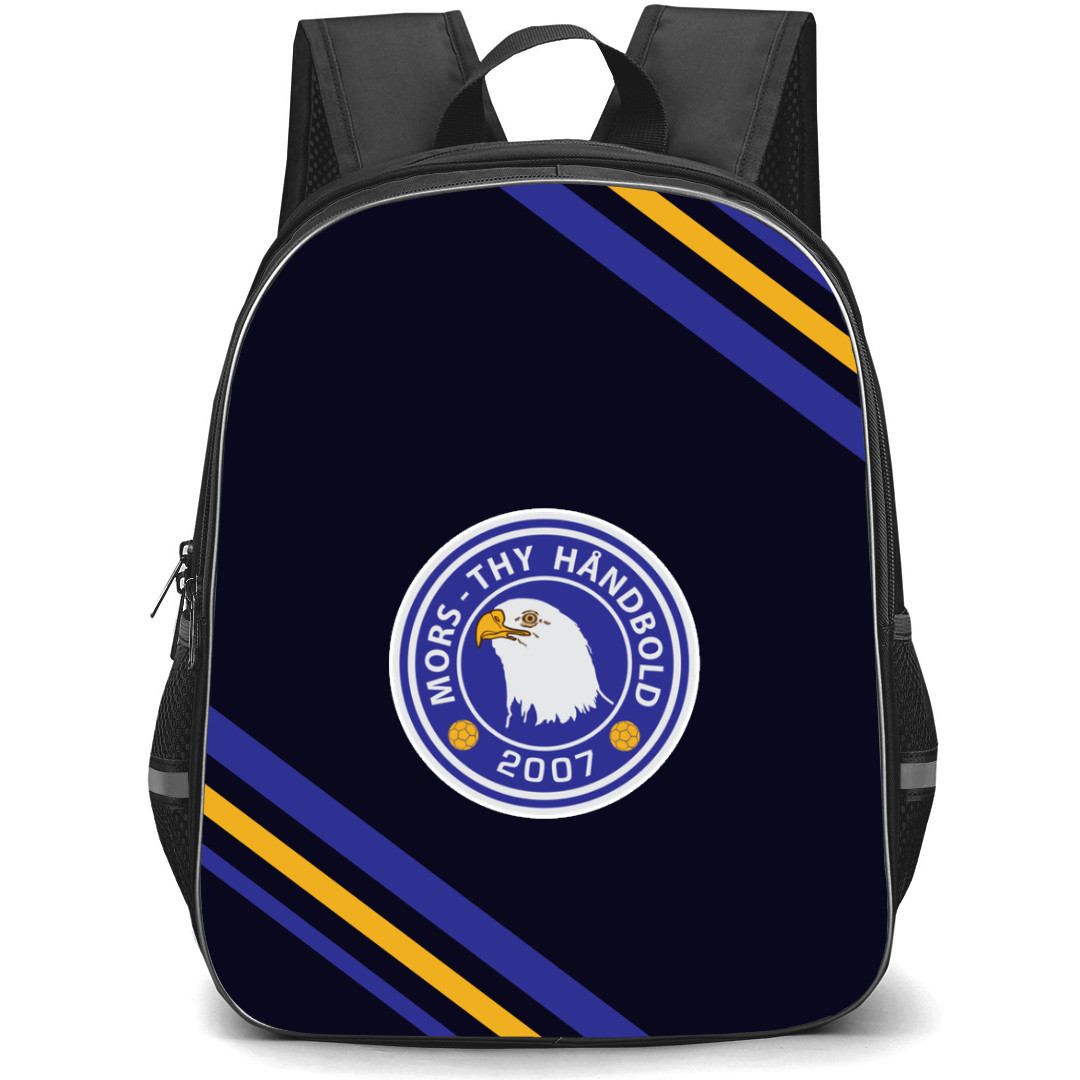Mors Thy Handbold Backpack School Bag StudentPack - Large Logo With Stripe
