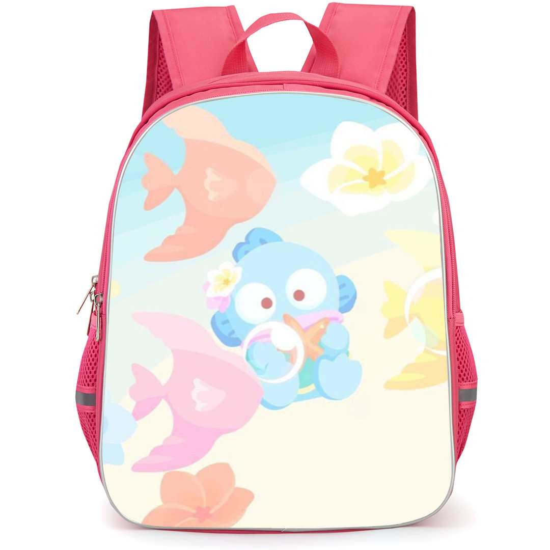 Hangyodon Sanrio Backpack StudentPack - Hangyodon Sanrio Characters Retro Style Illustration Art Poster